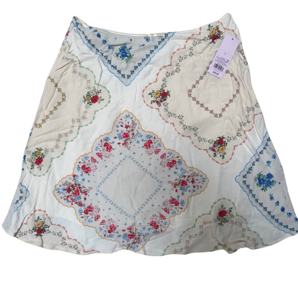 Wild Fable handkerchief midi A-line skirt size Large. NWT